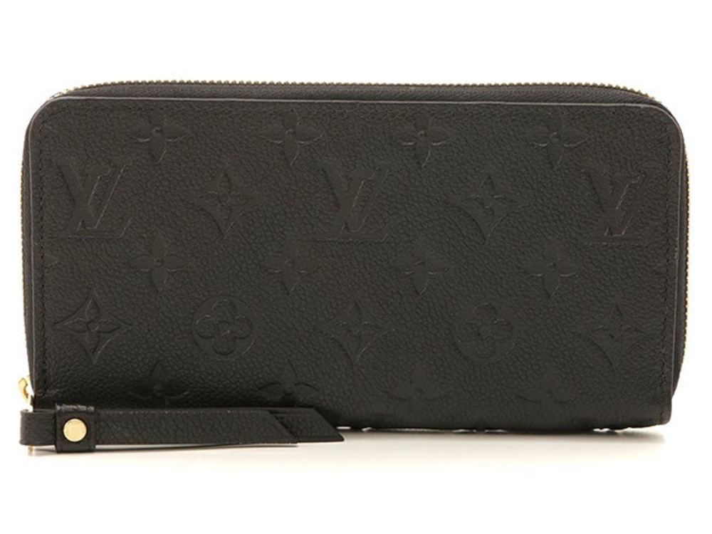 Louis Vuitton Zippy Wallet Mono Empreinte Noir Black